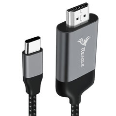 Reagle USB-C 3.1 TYPE C uz HDMI 4K 60Hz MHL adaptera kabelis цена и информация | Кабели и провода | 220.lv