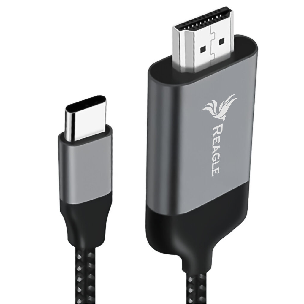 Reagle USB-C 3.1 TYPE C uz HDMI 4K 60Hz MHL adaptera kabelis cena un informācija | Kabeļi un vadi | 220.lv