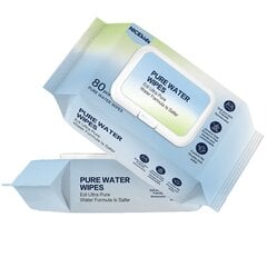 детские салфетки - nicekids purewater, 1х80 шт. цена и информация | Косметика для мам и детей | 220.lv