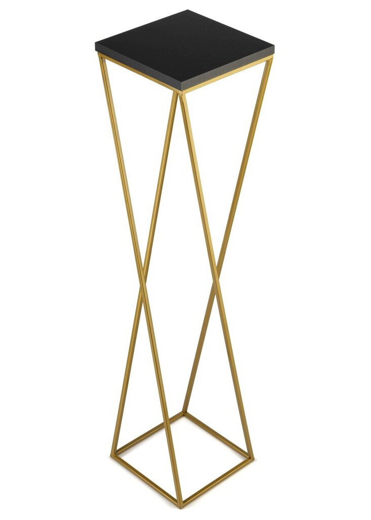 Puķu statīvs Loft, zeltains, 100 cm cena un informācija | Ziedu statīvi, puķu podu turētāji | 220.lv