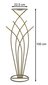 Puķu statīvs, zeltains, 100 cm cena un informācija | Ziedu statīvi, puķu podu turētāji | 220.lv