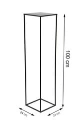 Современная стоячая клумба 100 см черного цвета цена и информация | Подставки для цветов, держатели для вазонов | 220.lv