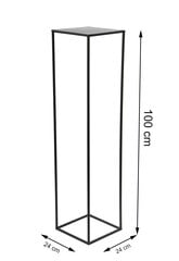 Puķu statīvs, melns, 100 cm цена и информация | Подставки для цветов, держатели для вазонов | 220.lv