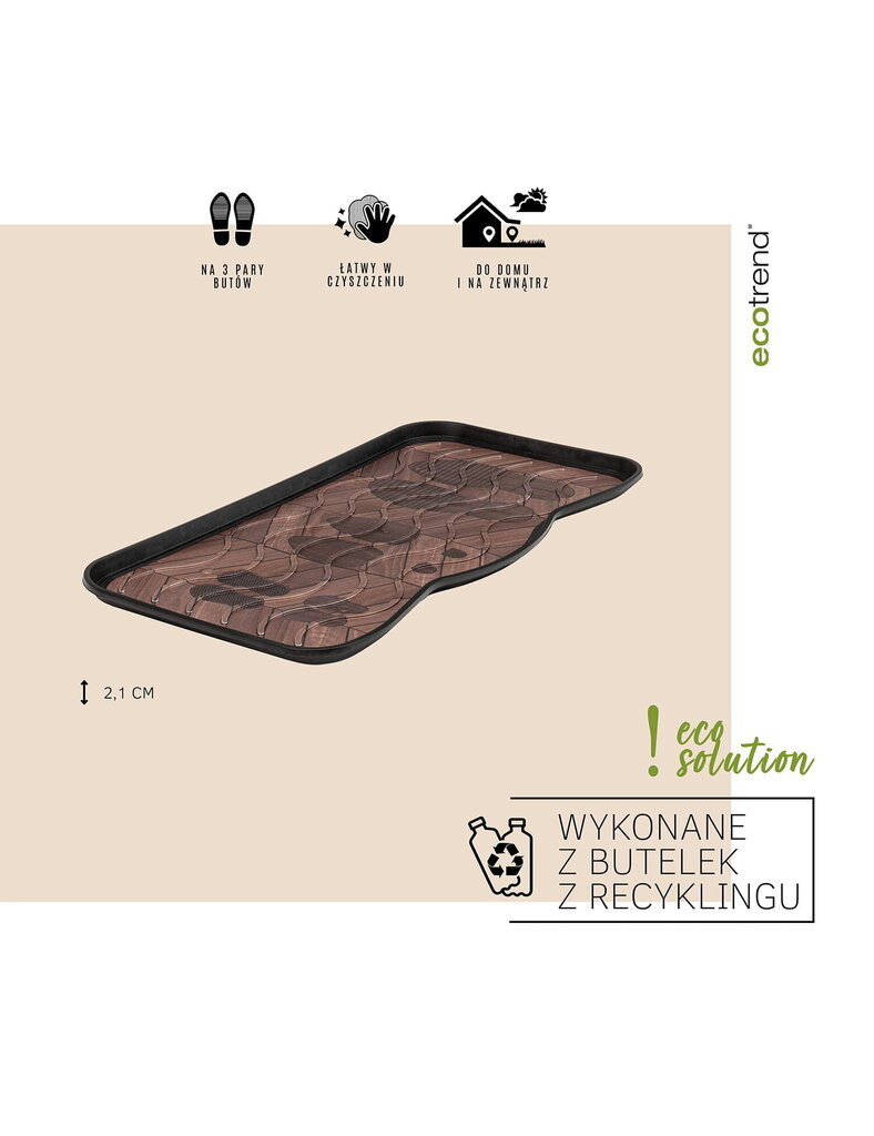 E-floor durvju paklājs Footprints, 38x75 cm cena un informācija | Kājslauķi | 220.lv