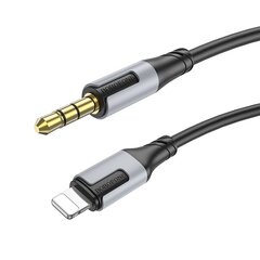 Borofone Cable BL19 Creator 2 in 1 - jack 3,5mm male to 2xjack 3,5mm female - 15 cm black цена и информация | Адаптеры и USB разветвители | 220.lv