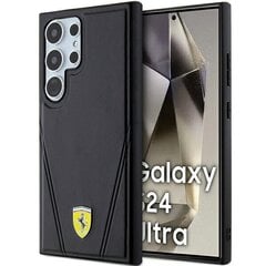 Ferrari FEHMS24LP3BAK S24 Ultra S928 czarny|black hardcase Hot Stamp V Lines MagSafe цена и информация | Чехлы для телефонов | 220.lv