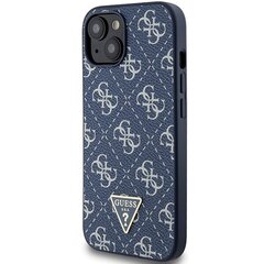 Guess GUHCP15MPG4GPB iPhone 15 Plus | 14 Plus 6.7" niebieski|blue hardcase 4G Triangle Metal Logo цена и информация | Чехлы для телефонов | 220.lv