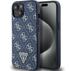 Guess GUHCP15MPG4GPB iPhone 15 Plus | 14 Plus 6.7" niebieski|blue hardcase 4G Triangle Metal Logo цена и информация | Чехлы для телефонов | 220.lv