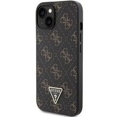 Guess GUHCP15MPG4GPK iPhone 15 Plus | 14 Plus 6.7" czarny|black hardcase 4G Triangle Metal Logo цена и информация | Чехлы для телефонов | 220.lv