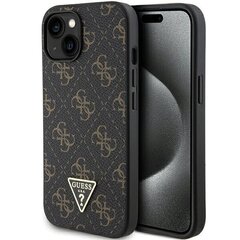 Guess GUHCP15MPG4GPK iPhone 15 Plus | 14 Plus 6.7" czarny|black hardcase 4G Triangle Metal Logo цена и информация | Чехлы для телефонов | 220.lv