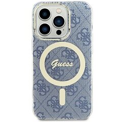 Guess GUHMP15SH4STB iPhone 15 | 14 | 13 6.1" niebieski|blue hardcase IML 4G MagSafe цена и информация | Чехлы для телефонов | 220.lv