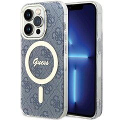 Guess GUHMP15XH4STB iPhone 15 Pro Max 6.7" niebieski|blue hardcase IML 4G MagSafe цена и информация | Чехлы для телефонов | 220.lv