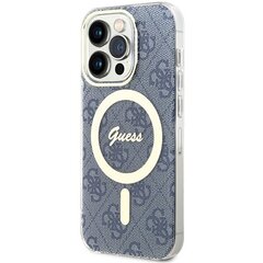 Guess GUHMP15XH4STB iPhone 15 Pro Max 6.7" niebieski|blue hardcase IML 4G MagSafe цена и информация | Чехлы для телефонов | 220.lv