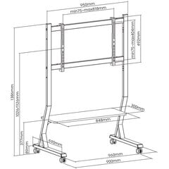 Techly ICA-TR325, 45-90" цена и информация | Techly Бытовая техника и электроника | 220.lv