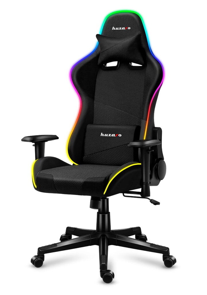 Spēļu krēsls Huzaro Force 6.2 RGB, melns цена и информация | Biroja krēsli | 220.lv