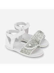 Mayoral sandales meitenēm, baltas цена и информация | Детские сандали | 220.lv