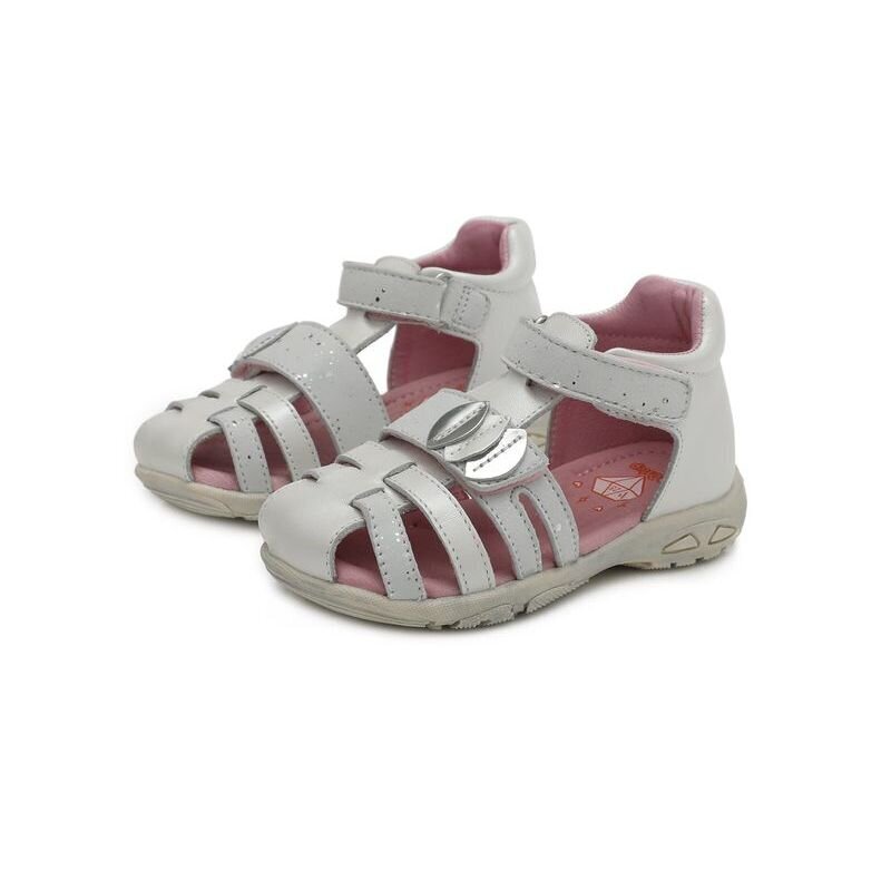 D.D.Step sandales meitenēm, baltas цена и информация | Bērnu sandales | 220.lv