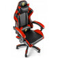 Spēļu krēsls ADGO-GO, melns/sarkans cena un informācija | Biroja krēsli | 220.lv