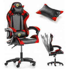 Spēļu krēsls ADGO-GO, melns/sarkans цена и информация | Офисные кресла | 220.lv