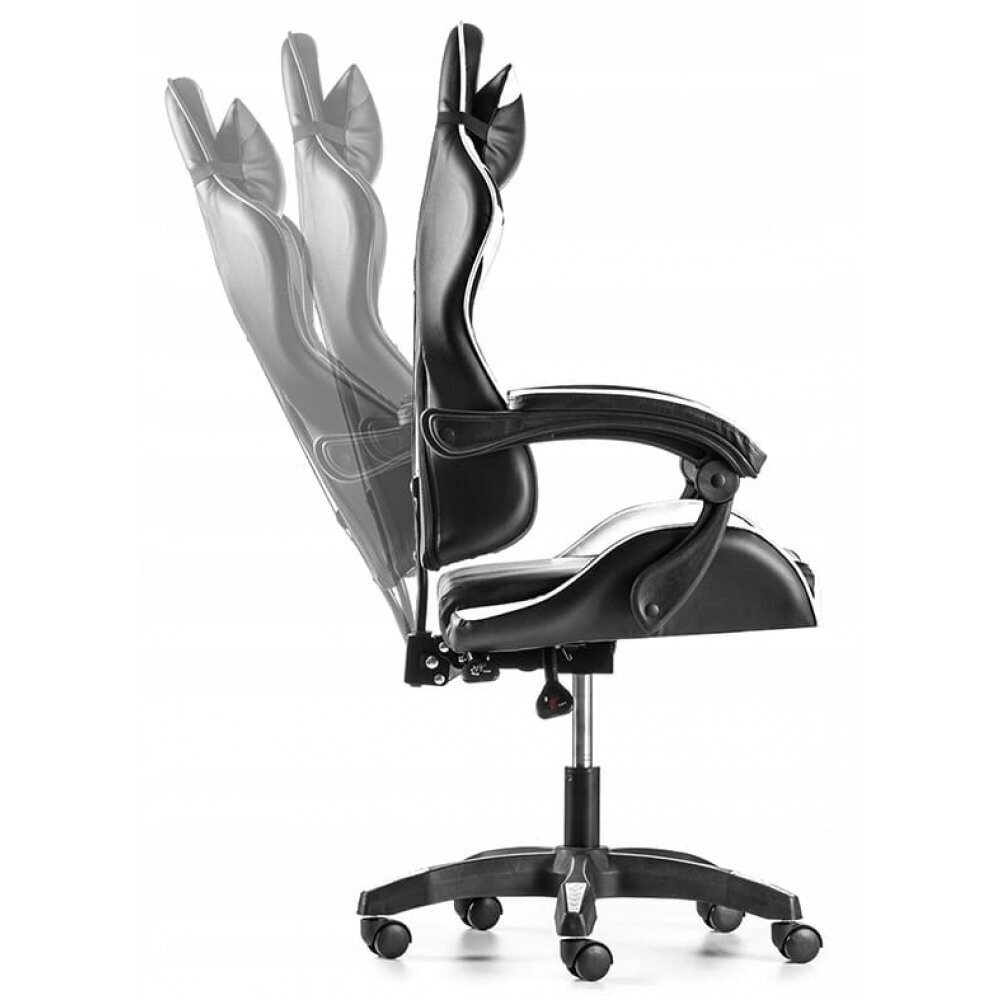 Spēļu krēsls ADGO-GO, melns/zils cena un informācija | Biroja krēsli | 220.lv