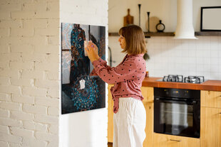 Magnētiskais dēlis Dekoratīvā Mandala, 70x100 cm cena un informācija | Kancelejas preces | 220.lv