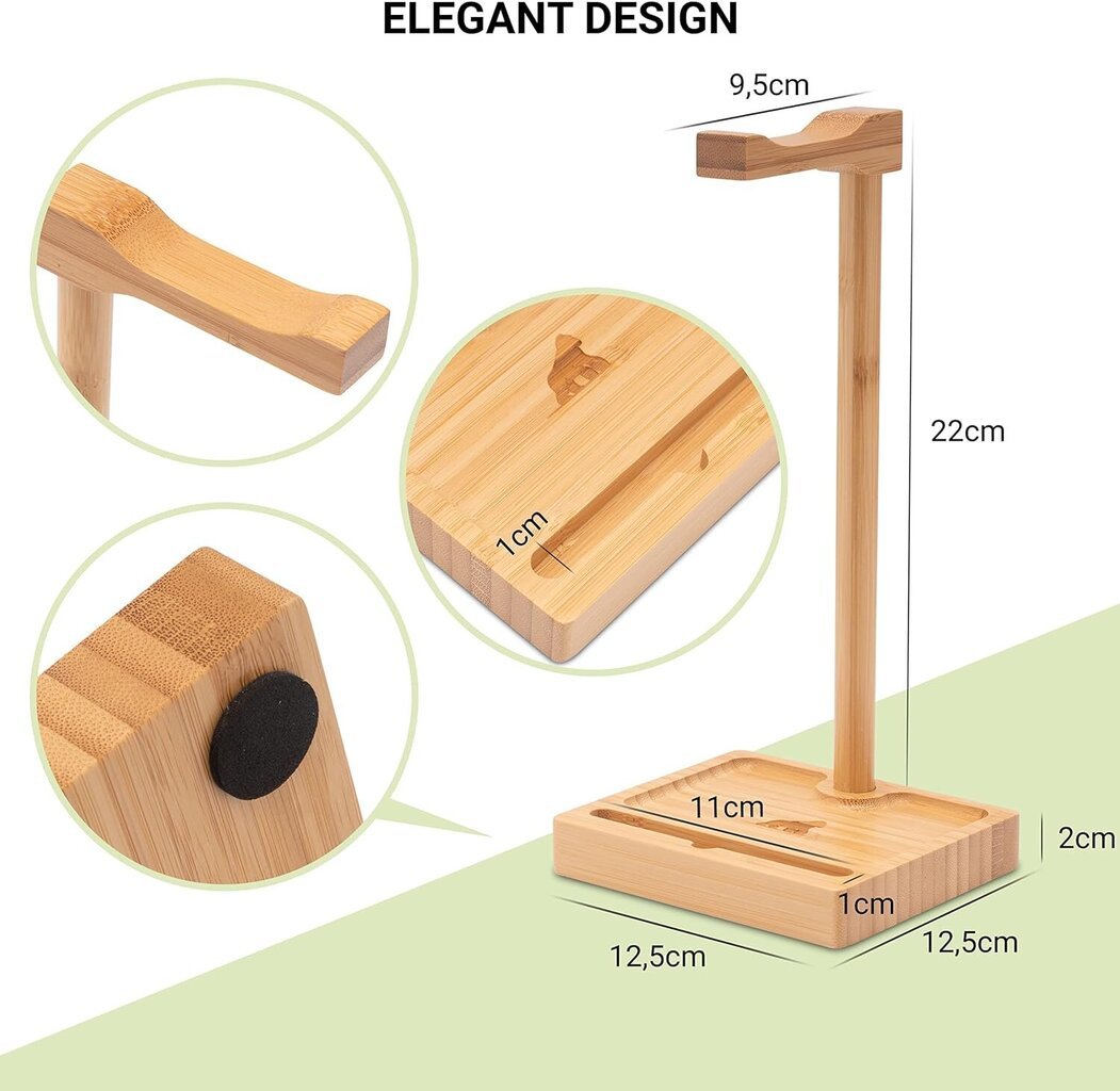 My Fat Gorilla bambusa austiņu statīvs цена и информация | Austiņas | 220.lv