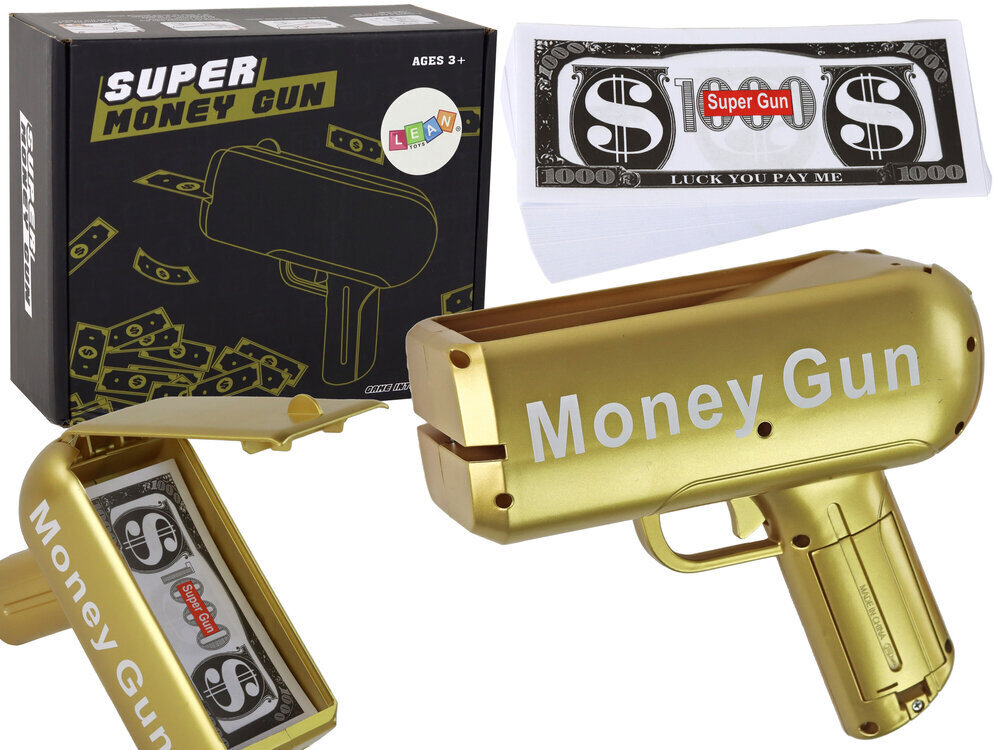 Rotaļlietu naudas pistole Lean Toys cena un informācija | Rotaļlietas zēniem | 220.lv