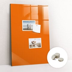 Magnētiskais dēlis Oranžs, 60x90 cm cena un informācija | Kancelejas preces | 220.lv