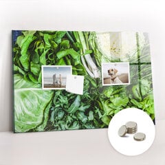 Magnētiskais dēlis Zaļie Dārzeņi, 60x40 cm cena un informācija | Kancelejas preces | 220.lv