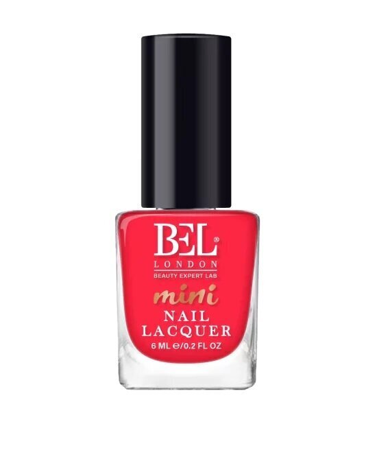 Nagu laka Bel London Mini Quick-Dry Nail Polish 233 sarkana, 6 ml cena un informācija | Nagu lakas, stiprinātāji | 220.lv