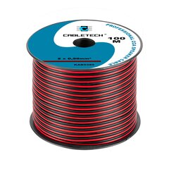 CCA 0,50 мм черный и красный динамик цена и информация | Кабели и провода | 220.lv