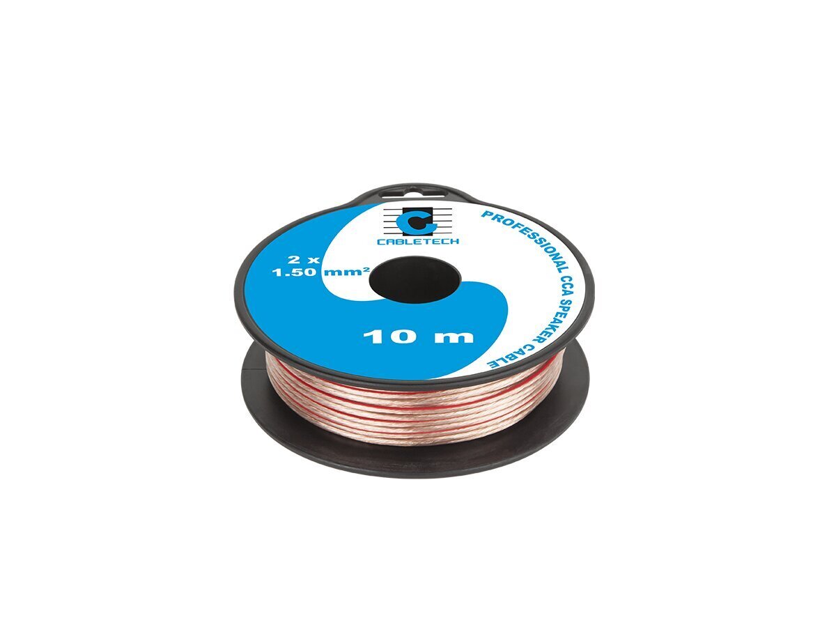 Skaļruņu kabelis CCA 1,5 mm, 10 m cena un informācija | Kabeļi un vadi | 220.lv