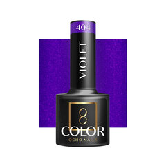 ocho nails гибридный лак, фиолетовый 404 -5 г цена и информация | Лаки для ногтей, укрепители | 220.lv