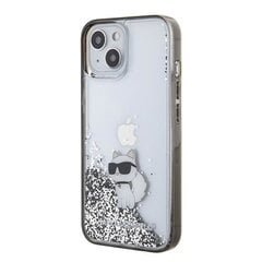 Karl Lagerfeld KLHCP15XLKCNSK iPhone 15 Pro Max 6.7" transparent hardcase Liquid Glitter Choupette цена и информация | Чехлы для телефонов | 220.lv