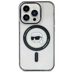 Karl Lagerfeld KLHMP15MHKHNOTK iPhone 15 Plus 6.7" transparent hardcase IML Karl`s Head MagSafe цена и информация | Чехлы для телефонов | 220.lv