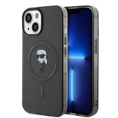 Karl Lagerfeld KLHMP15SHFCKNOK iPhone 15 6.1" czarny|black hardcase IML Ikonik MagSafe цена и информация | Чехлы для телефонов | 220.lv