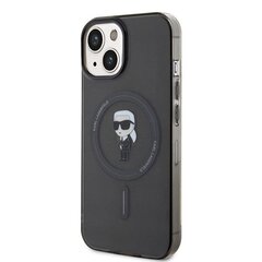 Karl Lagerfeld KLHMP15SHFCKNOK iPhone 15 6.1" czarny|black hardcase IML Ikonik MagSafe цена и информация | Чехлы для телефонов | 220.lv