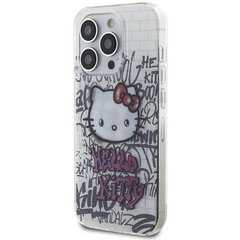 Hello Kitty HKHCP14LHDGPHT iPhone 14 Pro 6.1" biały|white hardcase IML Kitty On Bricks Graffiti цена и информация | Чехлы для телефонов | 220.lv