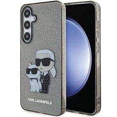 Karl Lagerfeld KLHCS24SHNKCTGK S24 S921 czarny|black hardcase Glitter Karl&Choupette цена и информация | Чехлы для телефонов | 220.lv