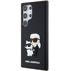 Original Pouch KARL LAGERFELD  hardcase 3D Rubber Karl&Choupette KLHCS24L3DRKCNK for Samsung Galaxy S24 Ultra black цена и информация | Чехлы для телефонов | 220.lv