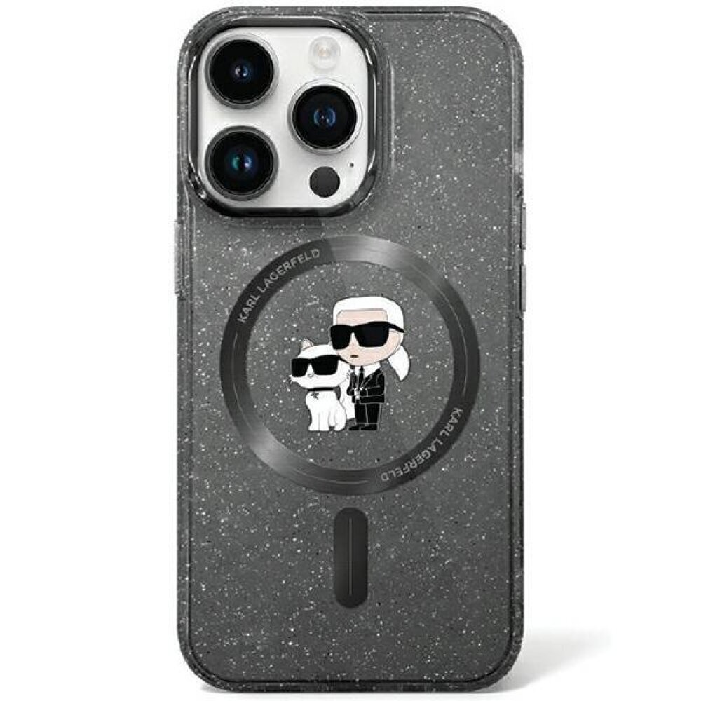 Karl Lagerfeld 3D Karl&Choupette Glitter MagSafe cena un informācija | Telefonu vāciņi, maciņi | 220.lv