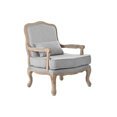 Atzveltnes krēsls DKD Home Decor (66 x 66 x 94 cm), dabīgs/gaiši pelēks cena un informācija | Atpūtas krēsli | 220.lv