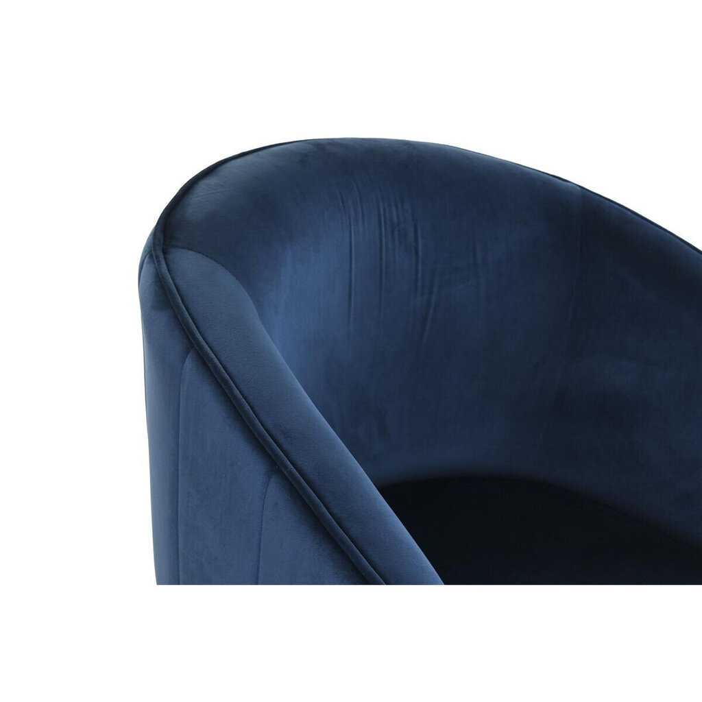 Atzveltnes krēsls DKD Home Decor (76 x 70 x 74 cm), zelts/tumši zils цена и информация | Atpūtas krēsli | 220.lv