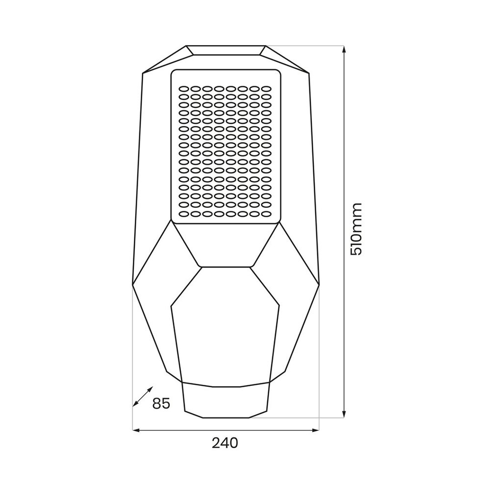 LED āra lampa, 3,2 v cena un informācija | Āra apgaismojums | 220.lv