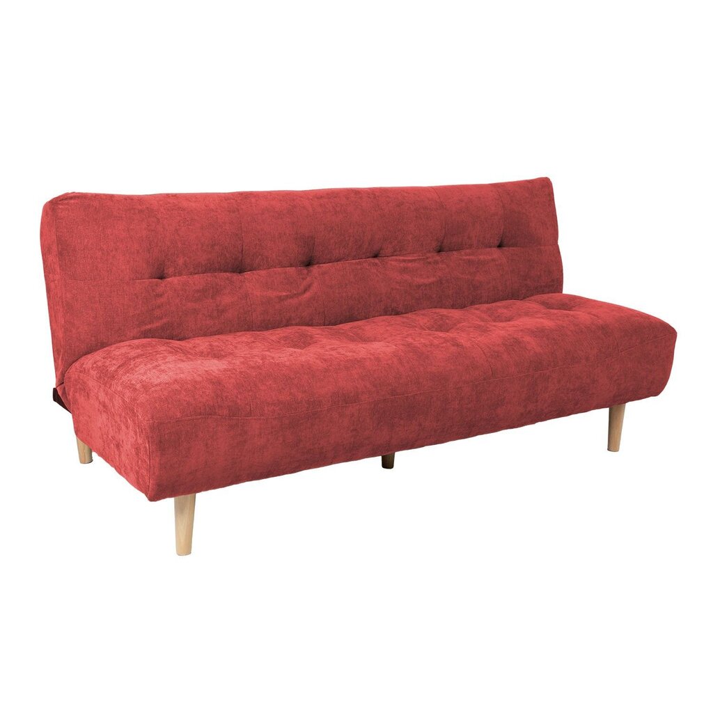 Dīvāns gulta Kiruna, sarkans цена и информация | Dīvāni | 220.lv