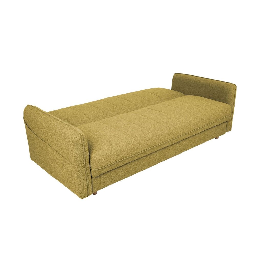 Dīvāns gulta Visby, dzeltens cena un informācija | Dīvāni | 220.lv