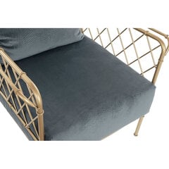 Atzveltnes krēsls DKD Home Decor, (74 x 69 x 79 cm), zila/zelta krāsa цена и информация | Кресла в гостиную | 220.lv