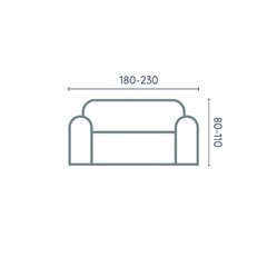 Belmarti trīsvietīgs dīvāna pārvalks Milan 180 - 230 cm cena un informācija | Mēbeļu pārvalki | 220.lv