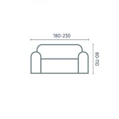 Belmarti trīsvietīgs dīvāna pārvalks Milan, 180 - 230 cm cena un informācija | Mēbeļu pārvalki | 220.lv