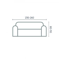 Belmarti četrvietīgs dīvāna pārvalks Milan, 230 - 270 cm цена и информация | Чехлы для мебели | 220.lv